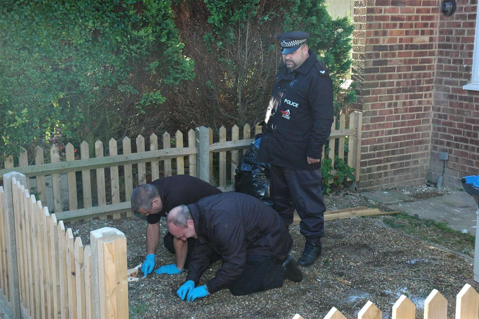 Police officers at Irvine Drive, Margate Picture: Nick Evans