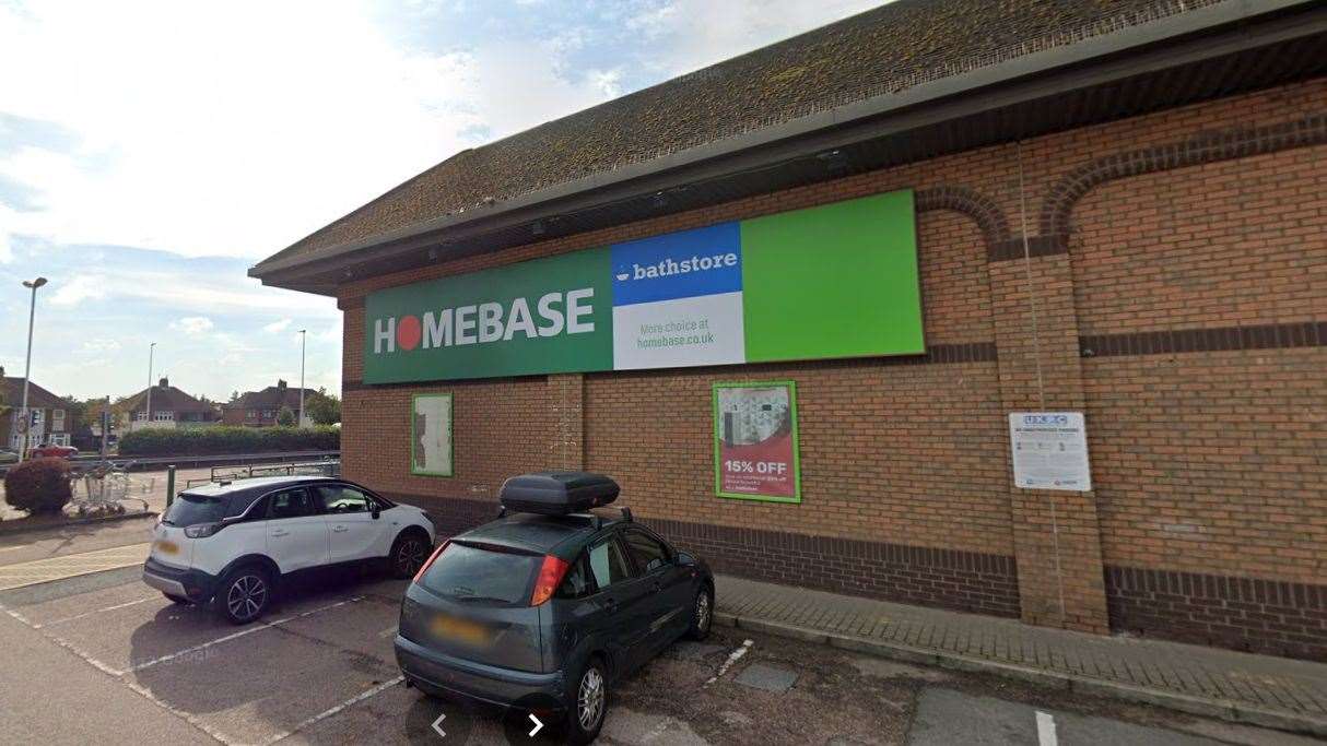 A premises licence application has been submitted by B&M for the Homebase store in Horsted Retail Park, Chatham. Picture: Google