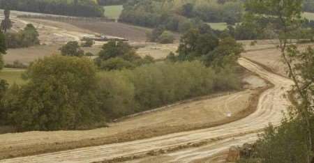 DISTANT MEMORY: work gets under way on the bypass. Picture: GRANT FALVEY