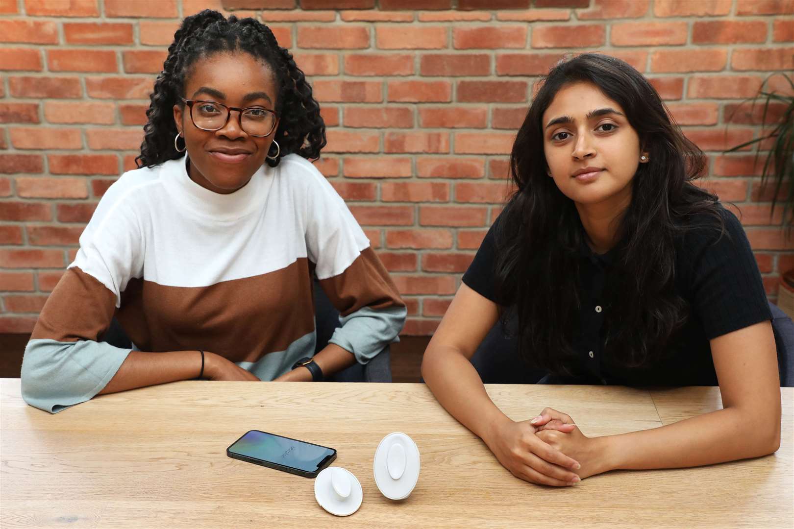 From left: Debra Babalola and Shefali Bohra, co-founders of Dotplot. Picture: Lia Toby/PA Wire