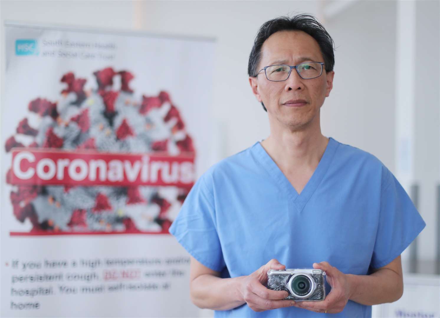 Dr Tuck Goh works in the Emergency Department of the Ulster Hospital on the outskirts of Belfast (Niall Carson/PA)