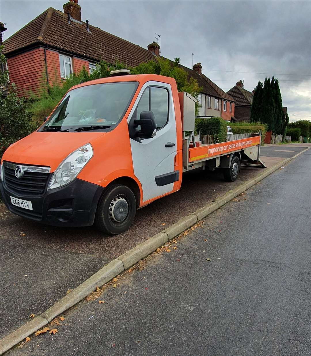 Improving our parks and open spaces is the motto on the truck