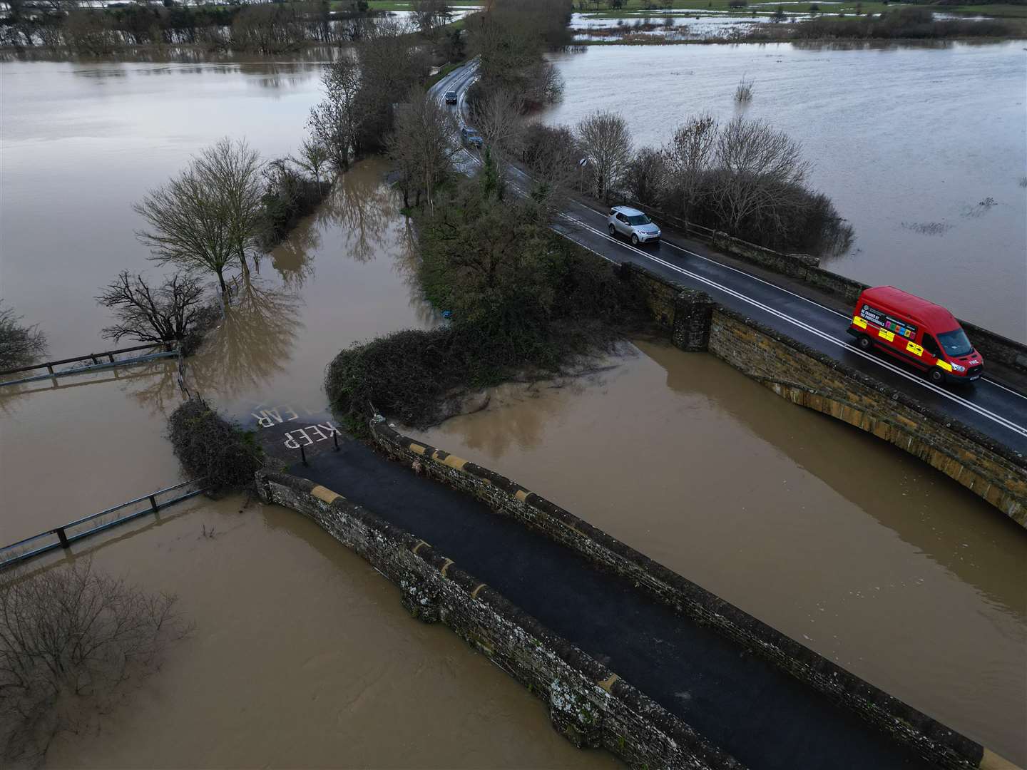 Flooding in Pulborough (Jamie Lashmar/PA)