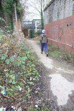 The towpath on the Fant side of the River Medway