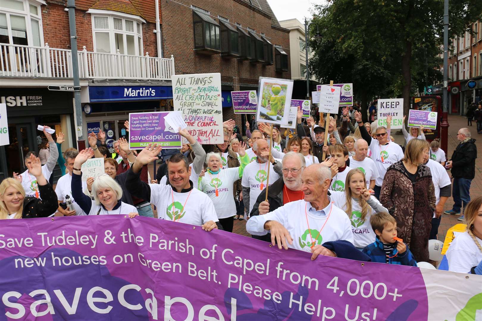 Save Capel protest in Tunbridge Wells