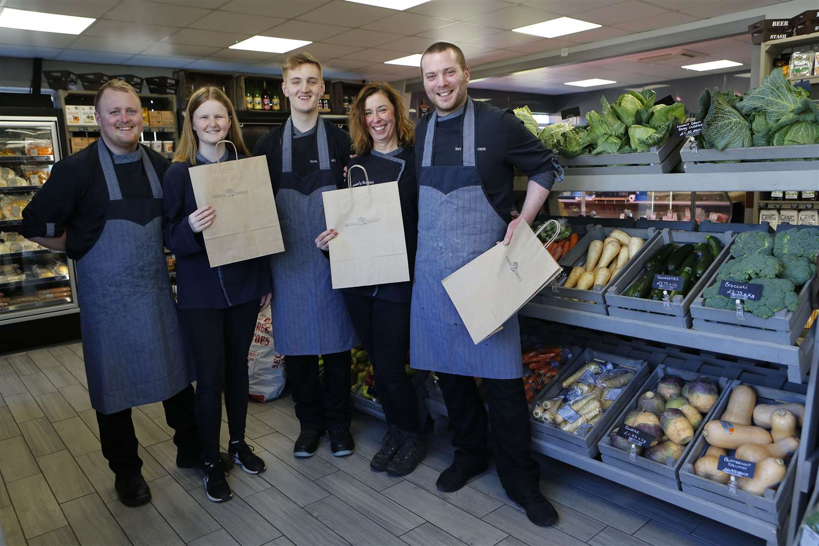 Some of the team at Haywards Farm Shop in Tonbridge 7395119