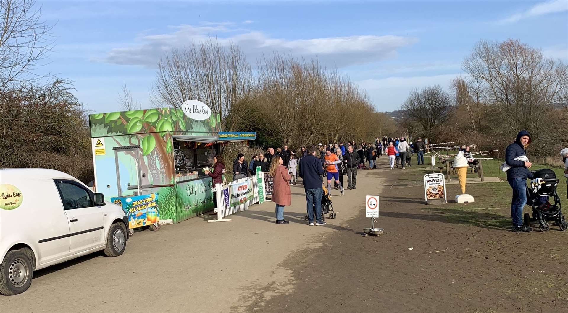 The existing café at Leybourne Lakes Country Park. Picture: Leigh Holmes