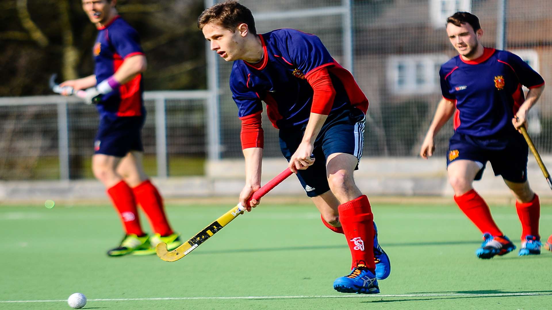 Ashford men's 1sts in action at their Ball Lane ground in March