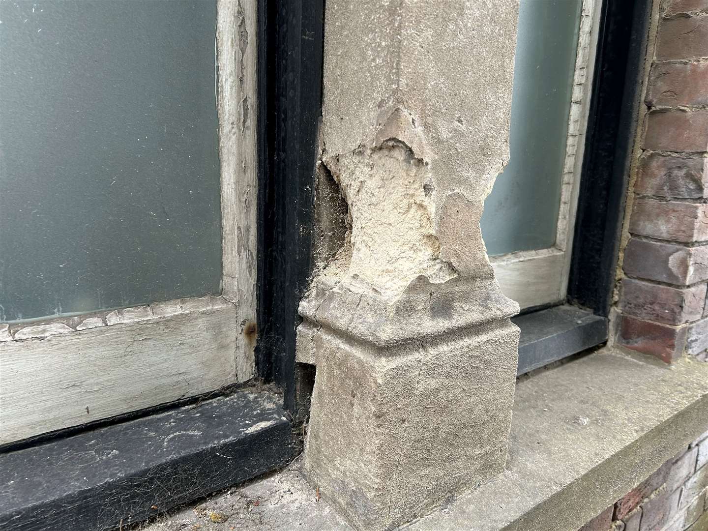 Damage caused to the home in Old Dover Road, Canterbury