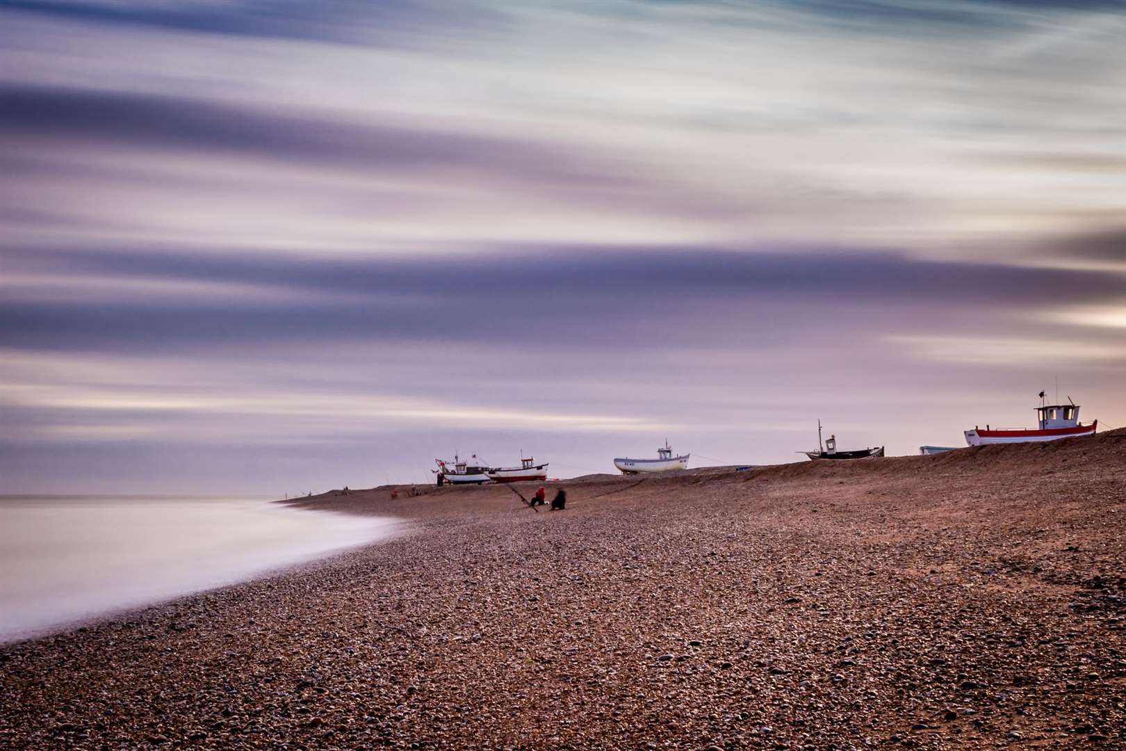 Dungeness lies on a headland on the south part of Romney Marsh