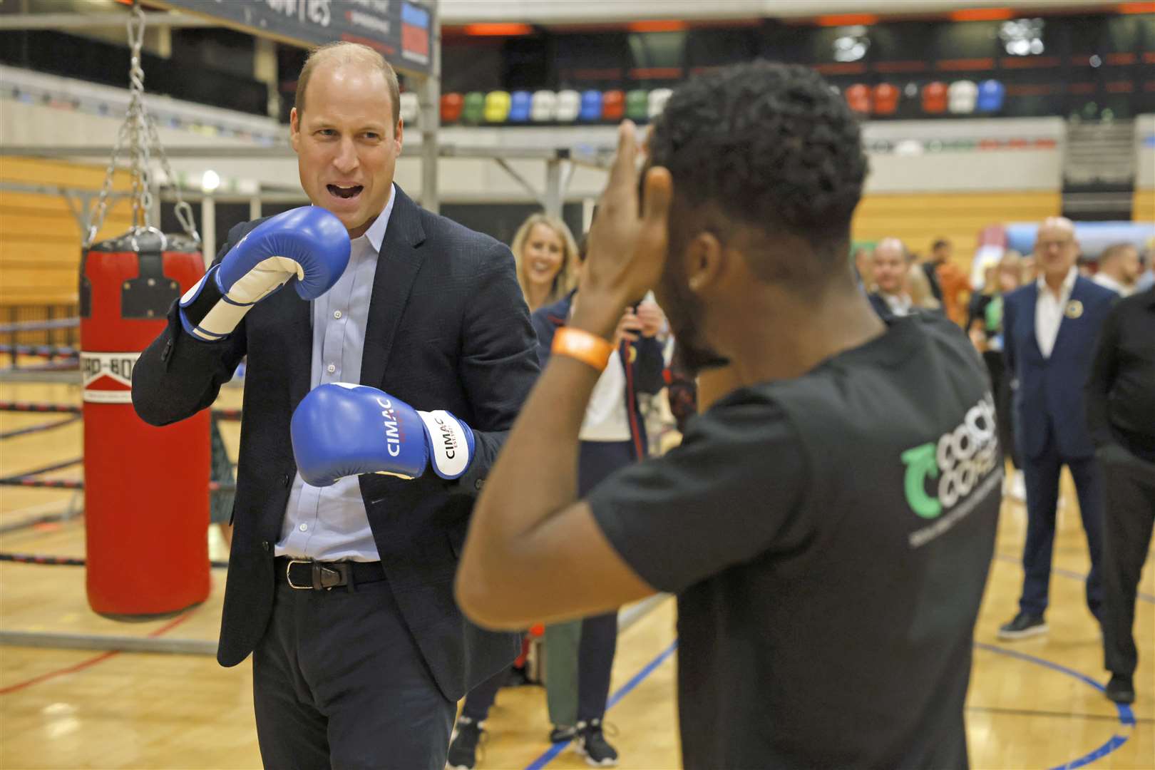 The Prince of Wales takes part in an event with Coach Core (Heathcliff O’Malley/Daily Telegraph/PA)