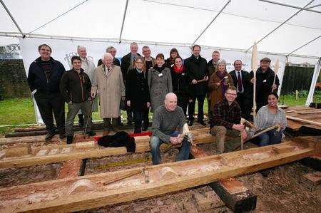 Replica of Bronze Age boat