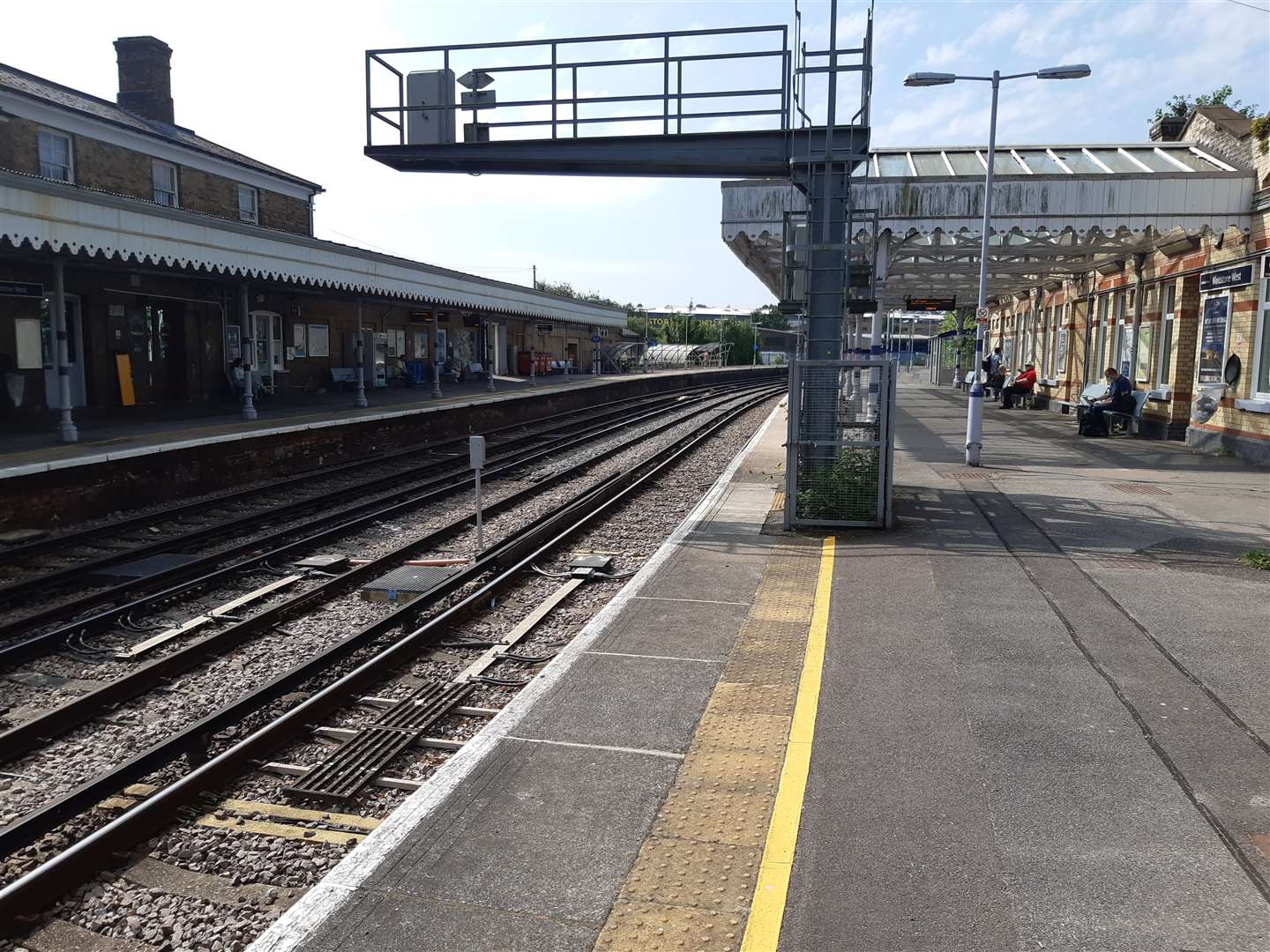 Maidstone West Station on Freedom Day - not much busier!