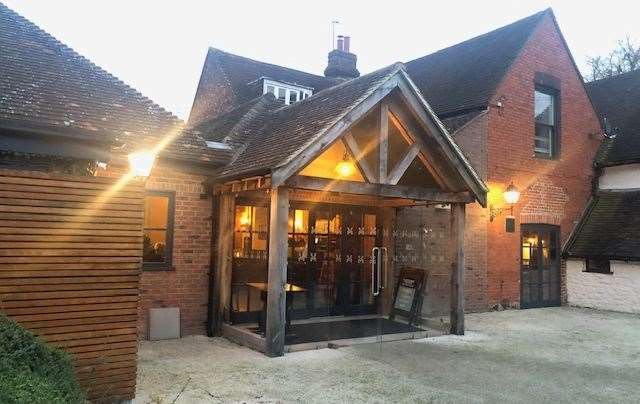 This is the view from the rear of the pub with this picture being taken just as dusk was falling - even from the outside you get the impression this place is creating a much warmer glow than it did previously