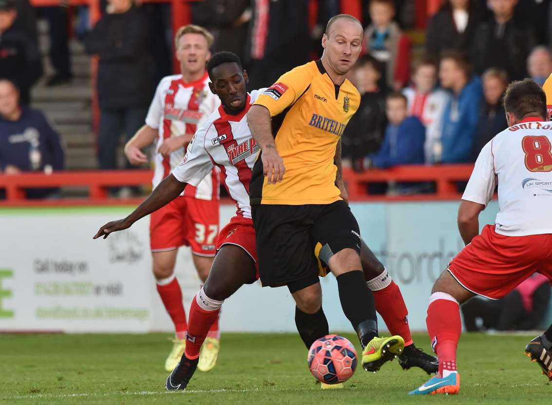 Maidstone captain Steve Watt should be fit for Wrexham Picture: Keith Gillard