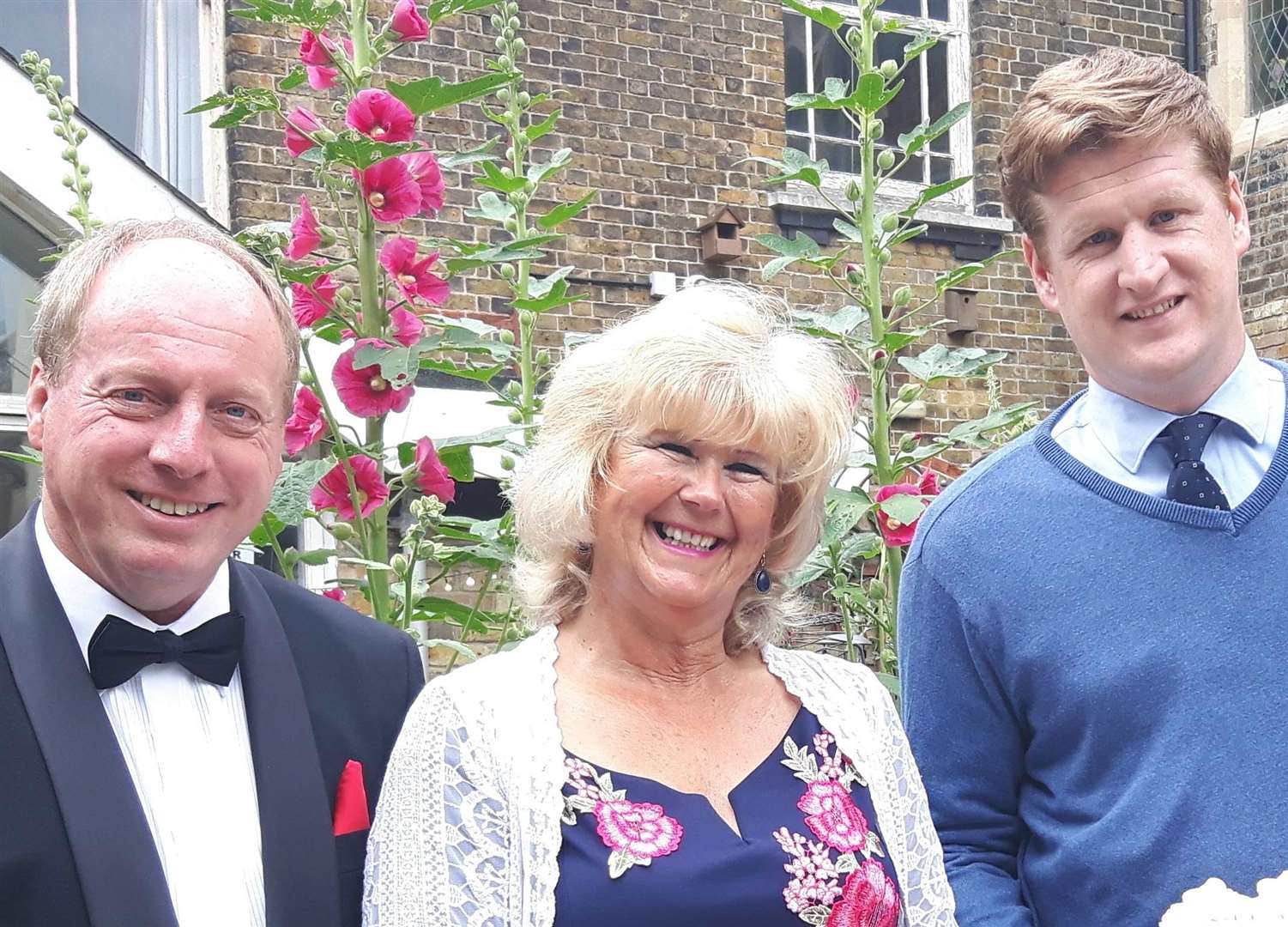 Grant fundraiser Colin Smith, wellbeing cafe founder Tracy Carr and PCC Matthew Scott