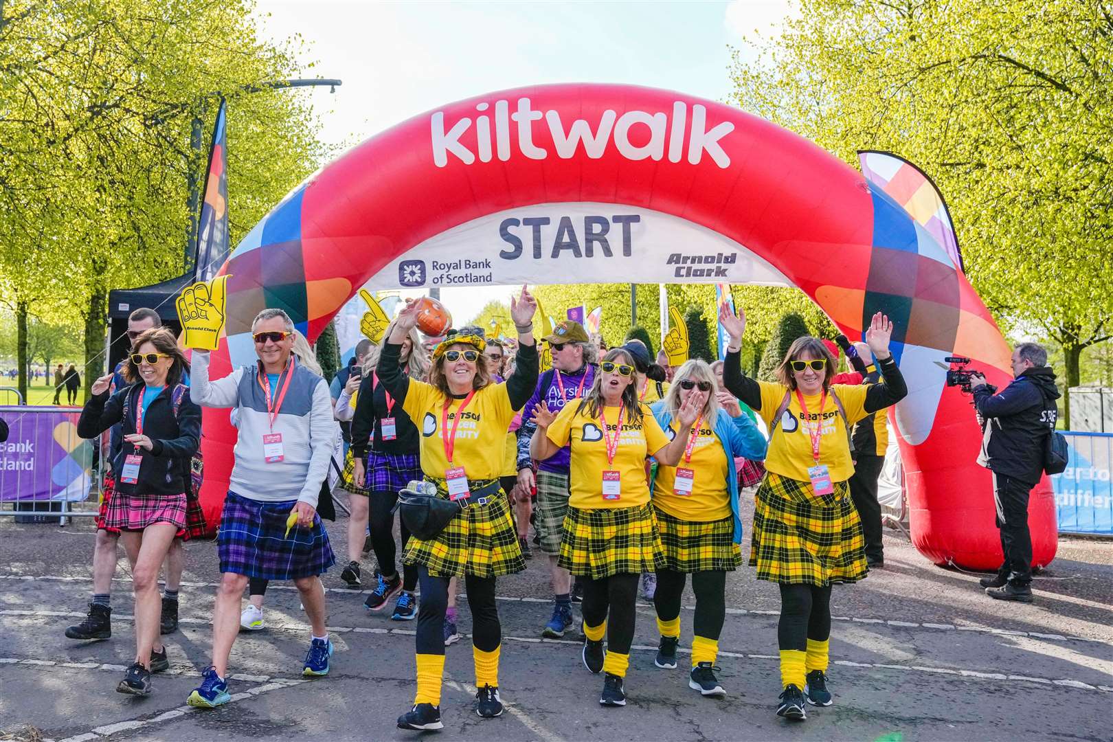 The Beatson Cancer Charity has seen its highest ever number of participants this year (Elaine Livingstone/PA)