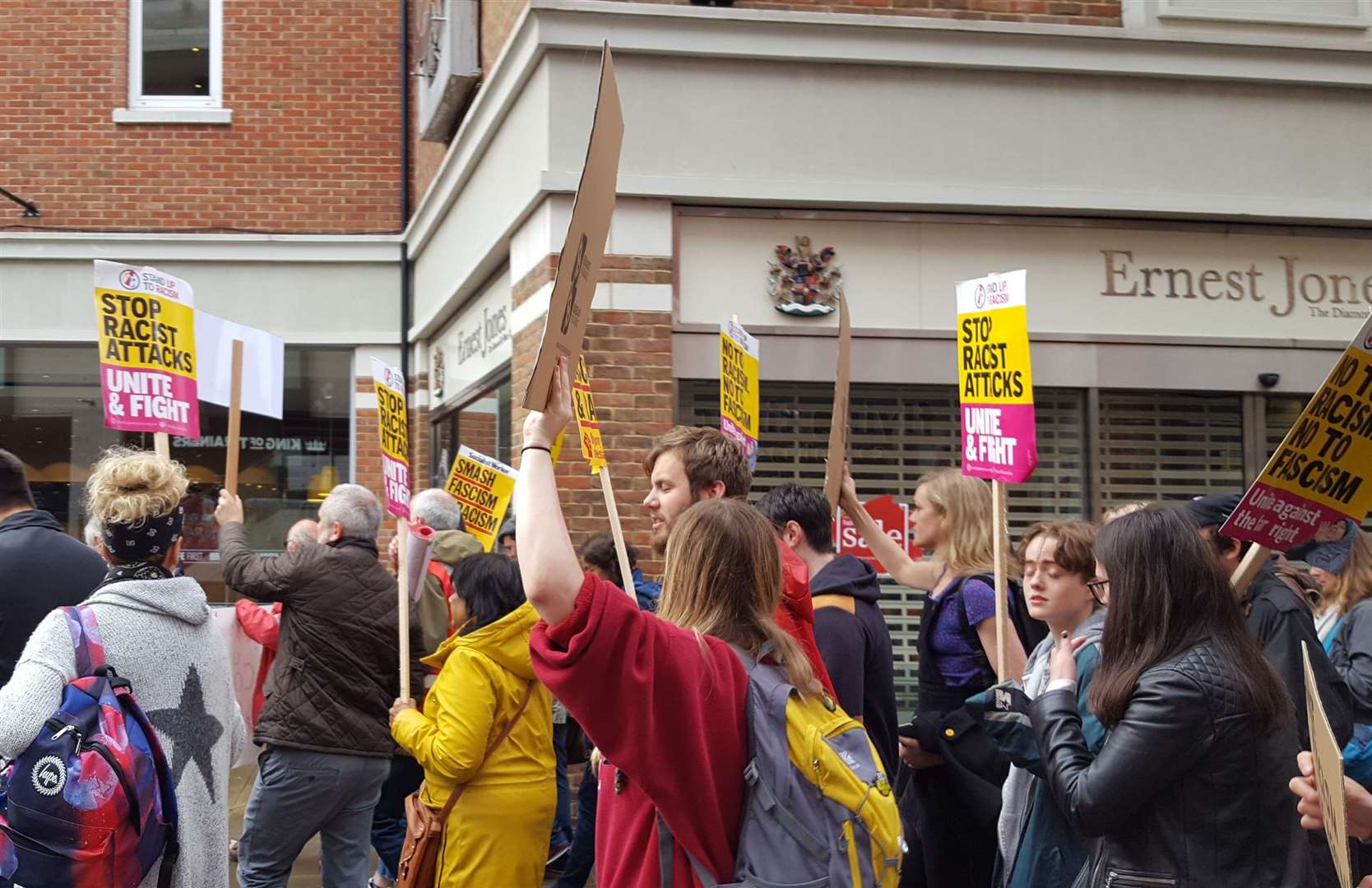 Protestors marching on Canterbury (12248804)