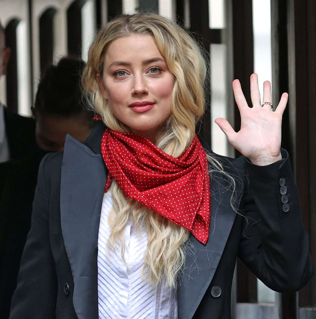 Actress Amber Heard arrives at court (Yui Mok/PA)