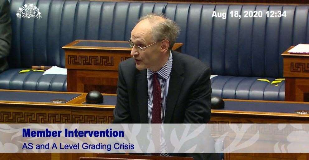 Mr Weir faced criticism over his handling of the grading of A-levels (PA)