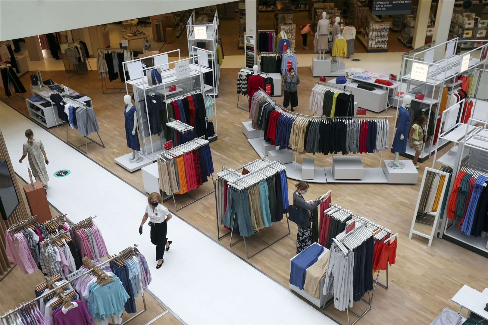 Customers at John Lewis in Kingston bought china tea sets and buttons (Steve Parsons/PA)