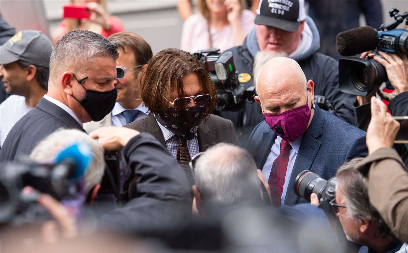 Johnny Depp arrives at the High Court (Dominic Lipinski/PA)