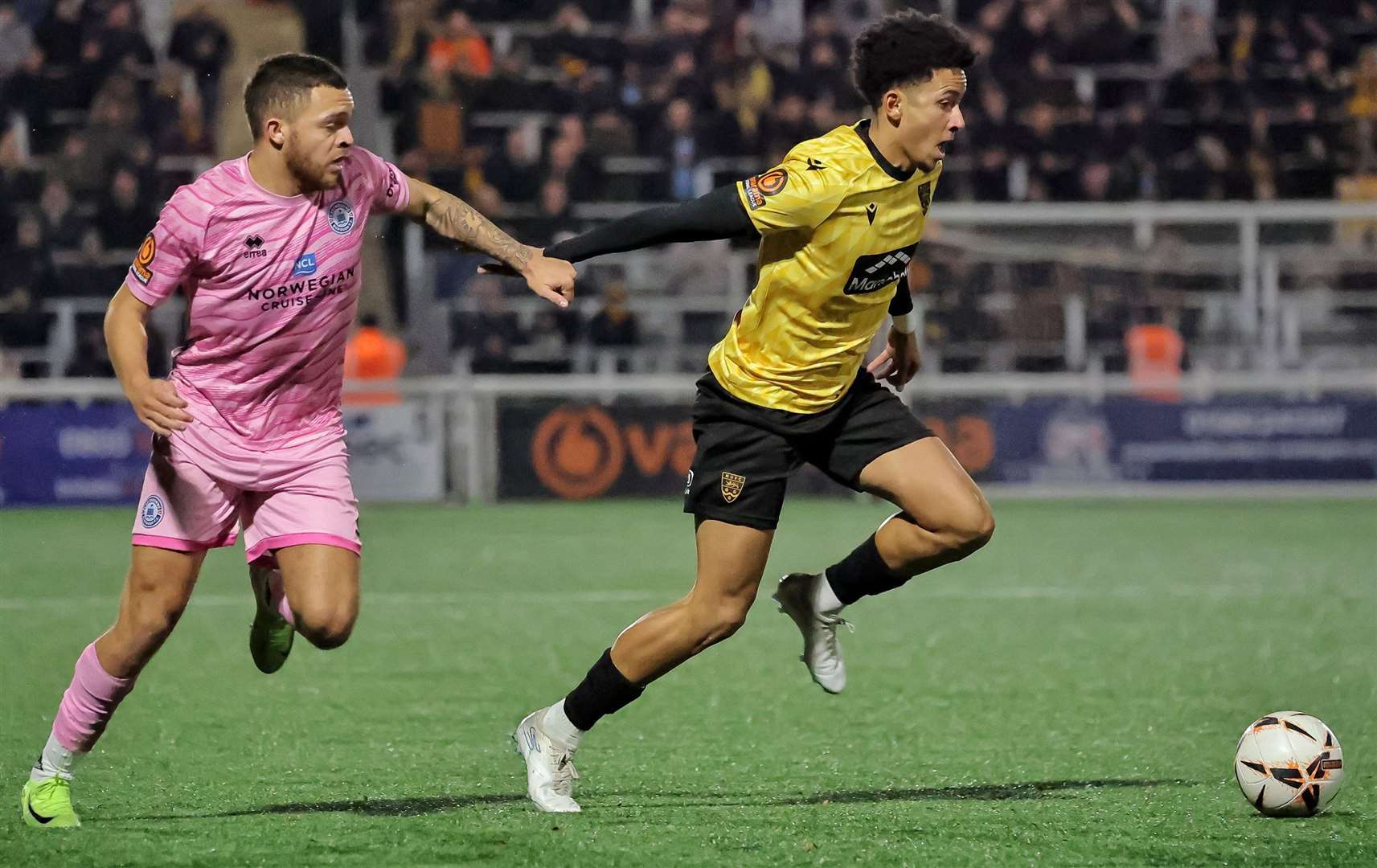 Sol Wanjau-Smith back in Maidstone colours. Picture: Helen Cooper