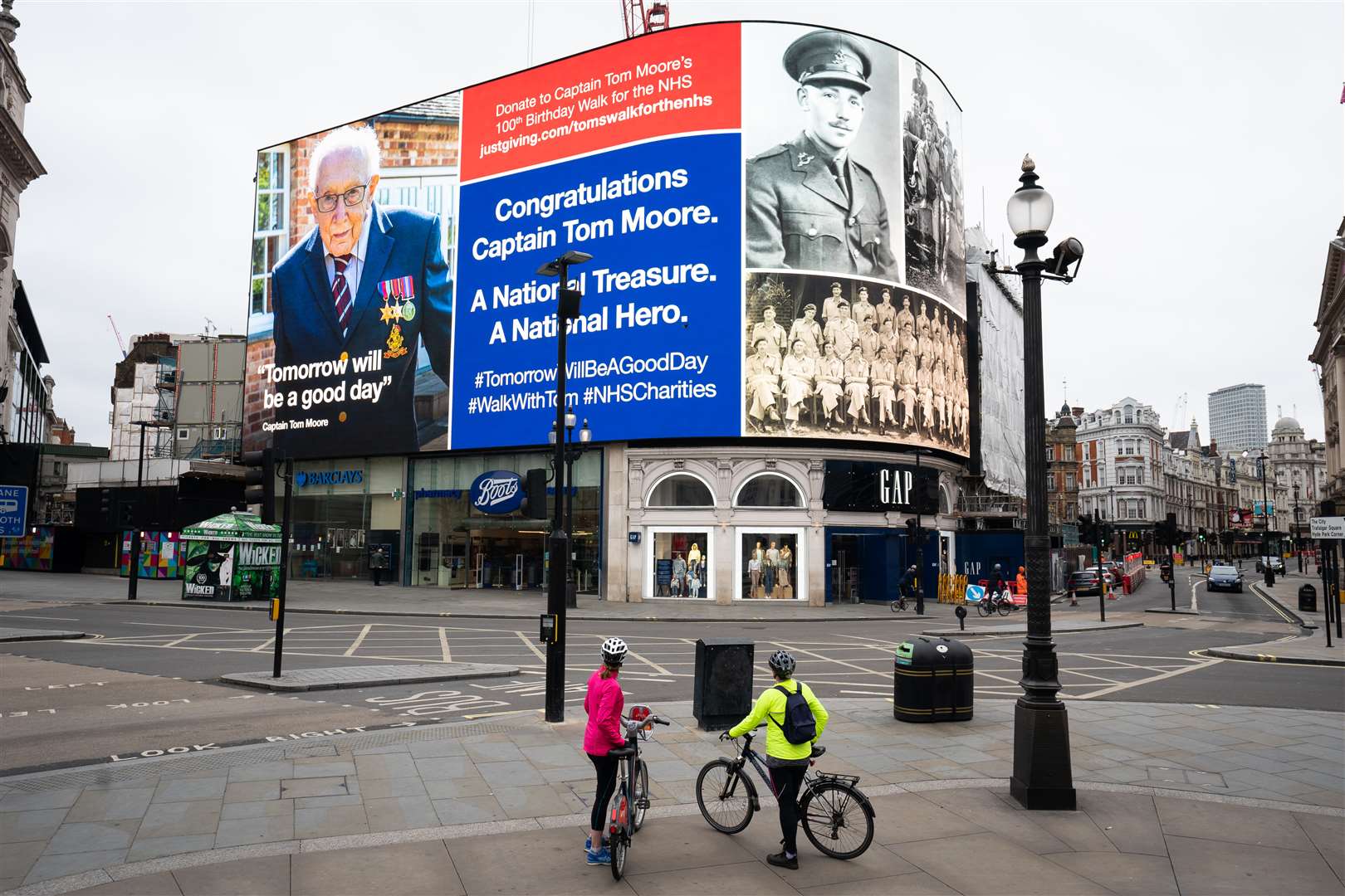 National tributes to Captain Tom’s efforts have been paid over the last few weeks (Aaron Chown/PA)