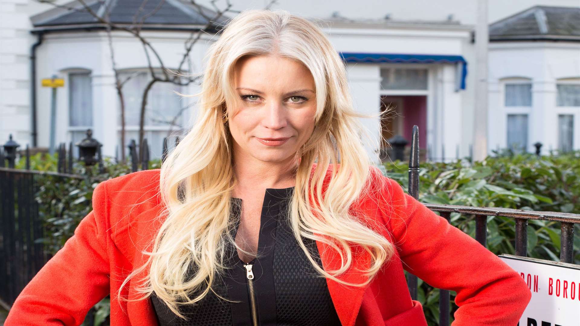 Denise Van Outen is Karin Smart in EastEnders. Picture: Jack Barnes BBC