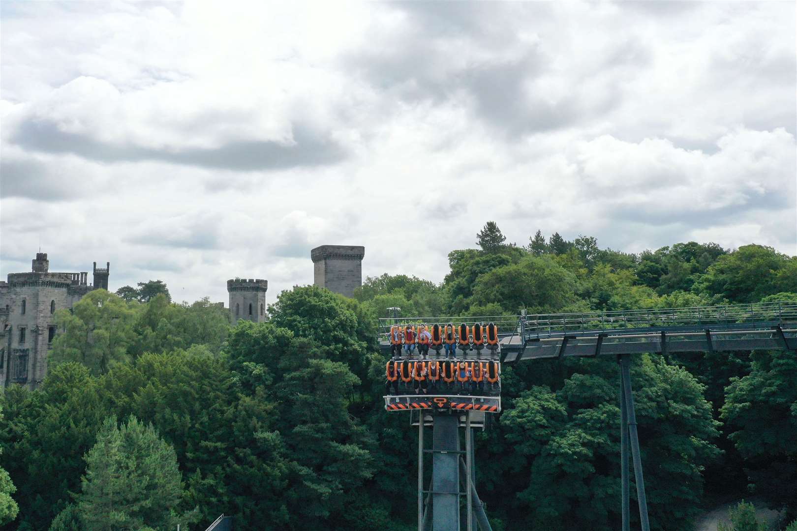 Don’t look down… Oblivion prepares to take the plunge (Steve Parsons/PA)