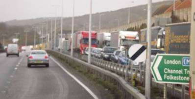 Delays at Aycliffe because the Port of Dover had closed