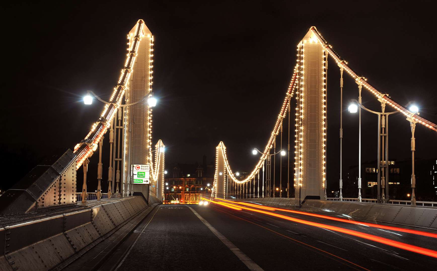 The incident took place on Chelsea Bridge Road (John Stillwell/PA)