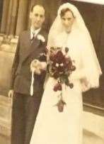 Raymond and Jeannette on their wedding day