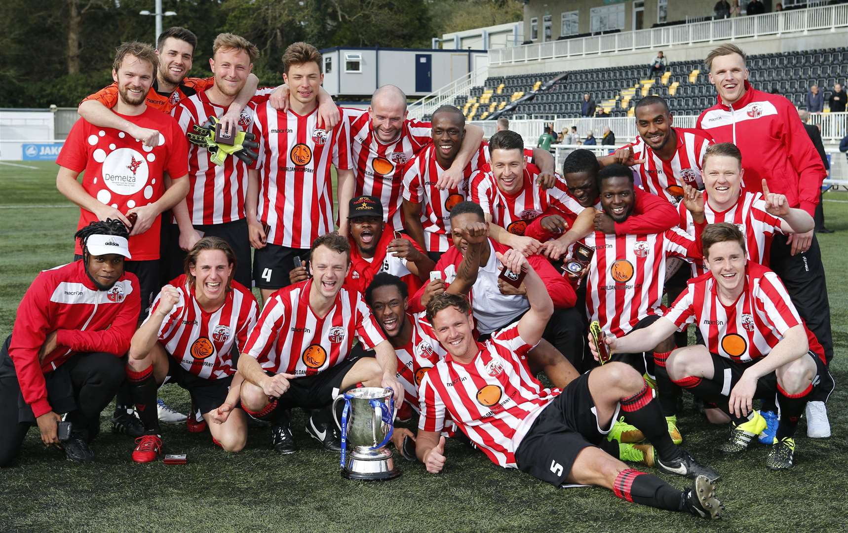 Sheppey United won the Kent Senior Trophy in the 2015/16 season, above, and were runners-up in 2017/18 Picture: Andy Jones