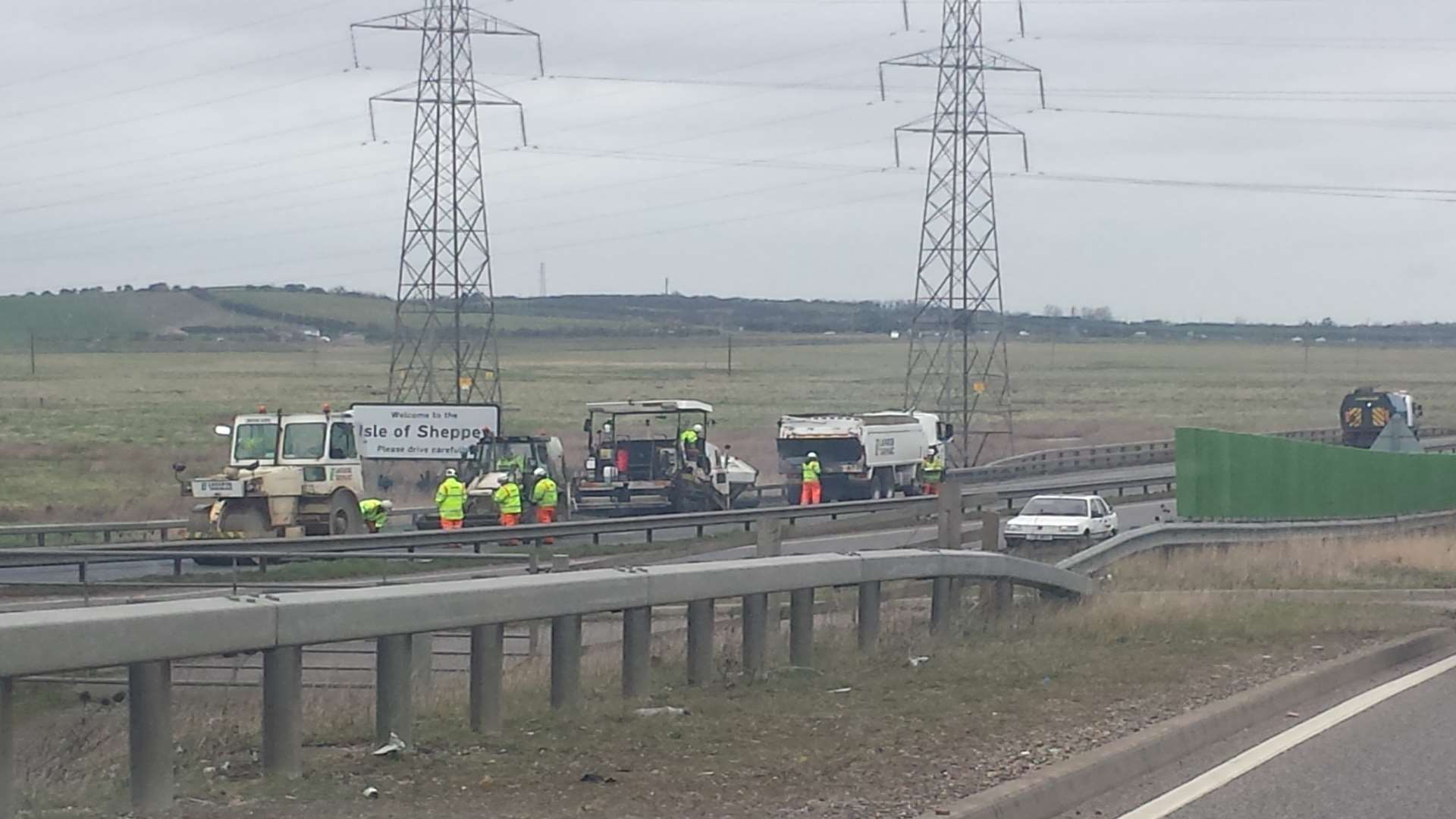 Work on the A249