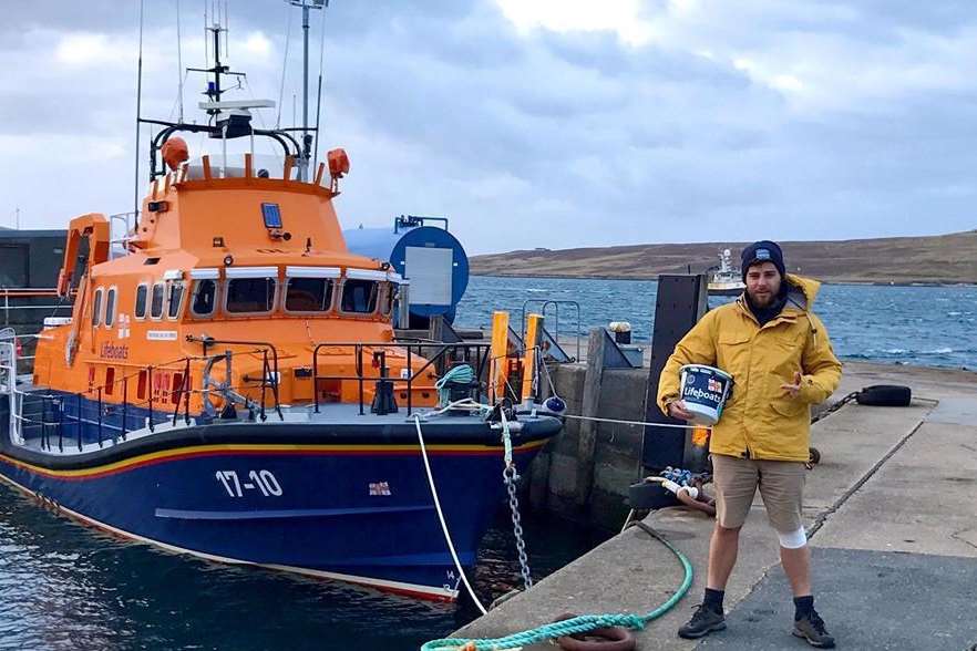 Alex Ellis-Roswell is walking the entire coast of the UK and Ireland in aid of the RNLI