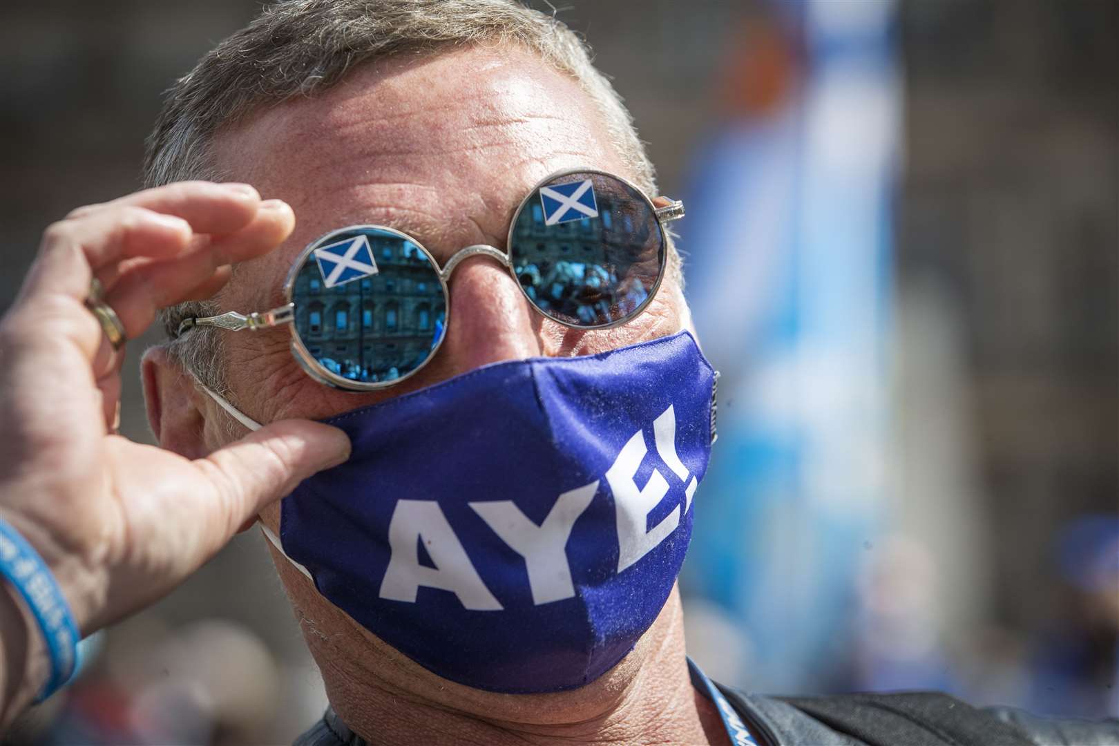 The SNP included a commitment to hold another referendum in its 2021 election manifesto (Jane Barlow/PA)