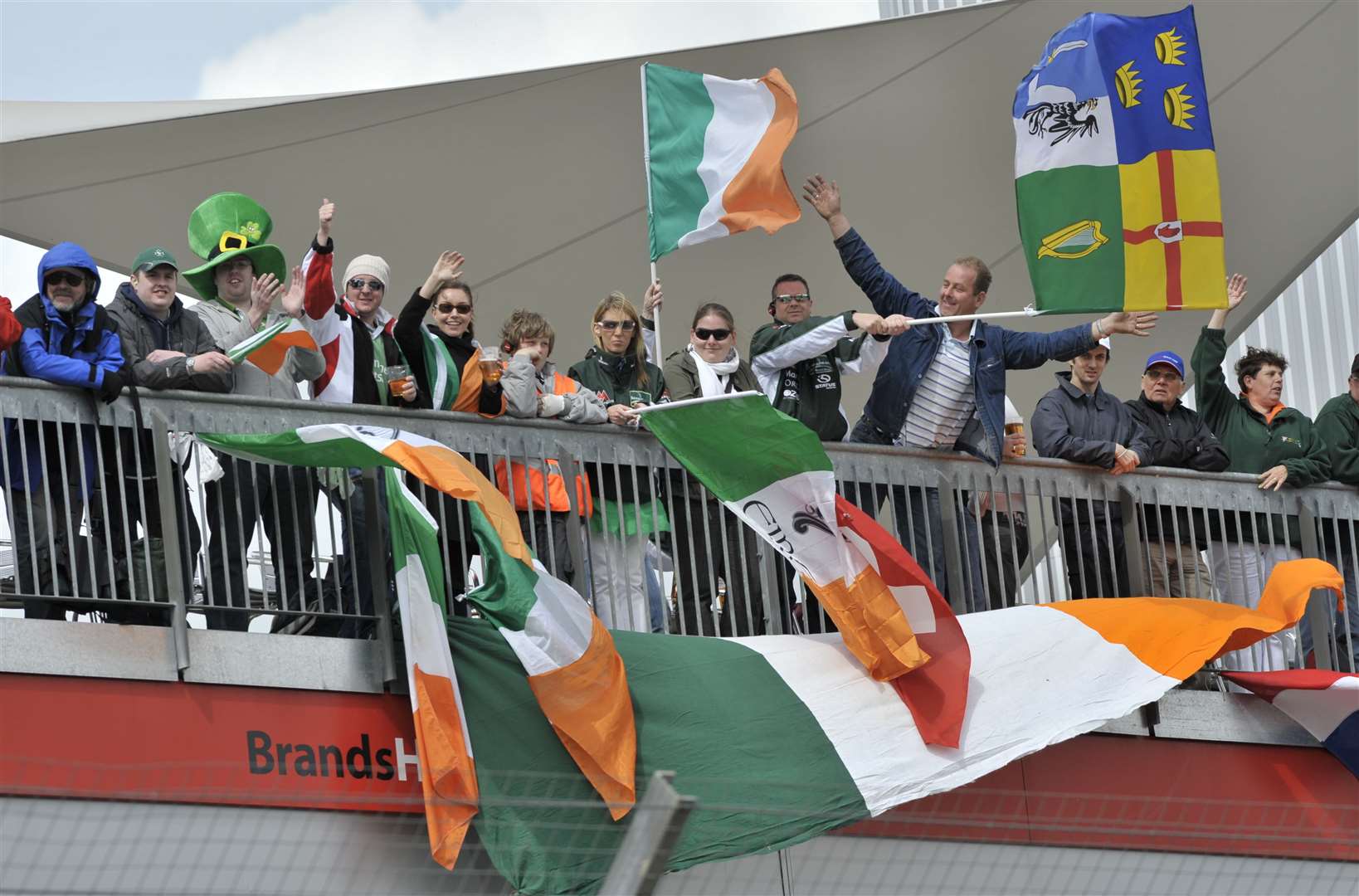 Irish supporters show their loyalty in 2009. Picture: Andy Payton