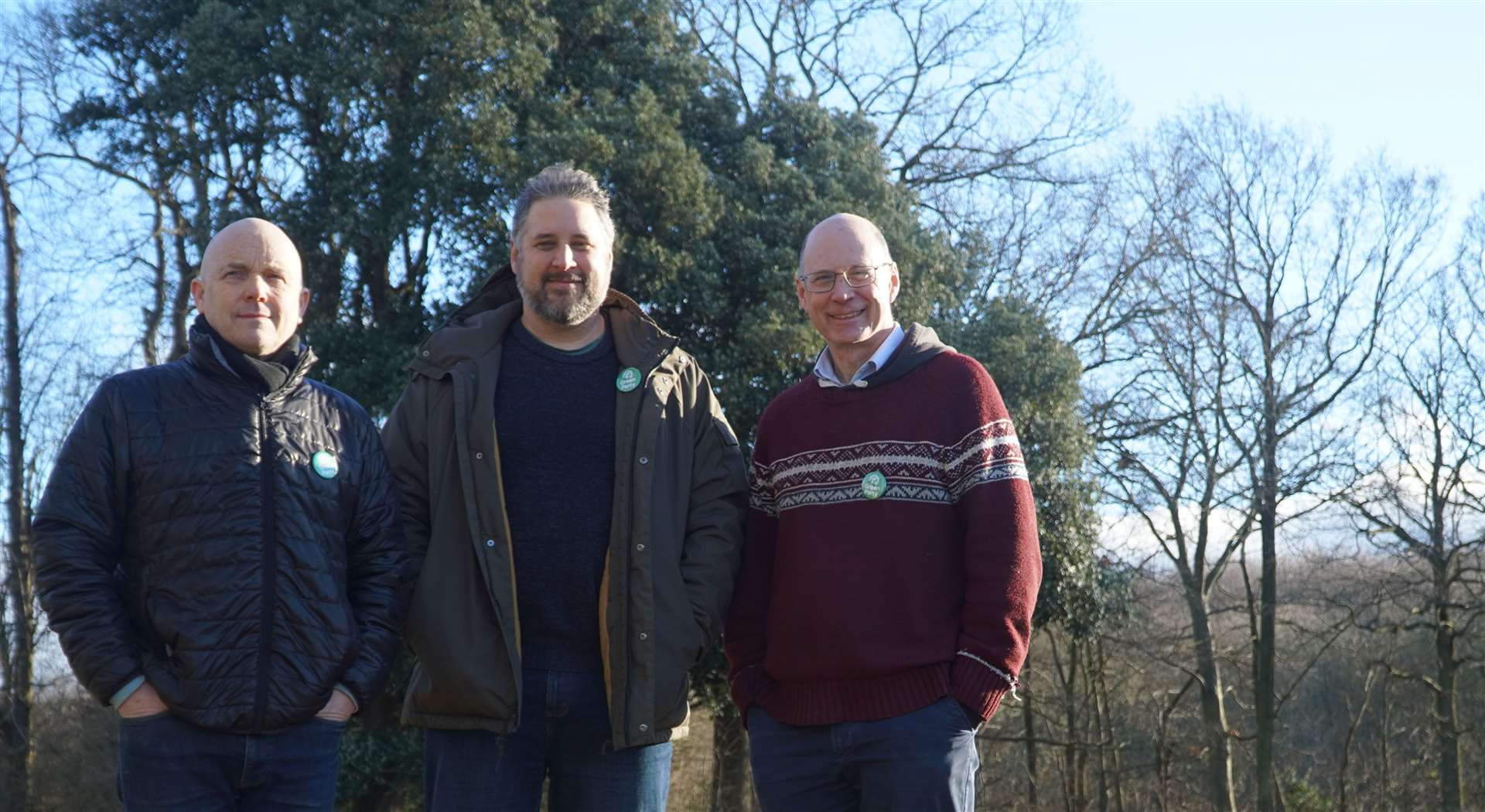 Swale’s Green members, from left, Cllrs Terry Thompson, Rich Lehmann and Alastair Gould