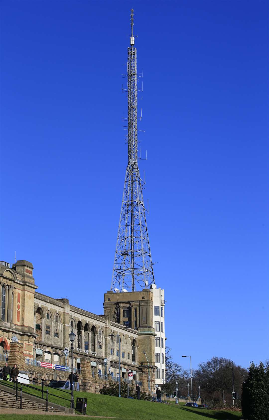 The BBC broadcasting mast at Alexandra Palace. Ms Goldie witnessed the first trial television broadcast in 1936 (Jonathan Brady/PA)