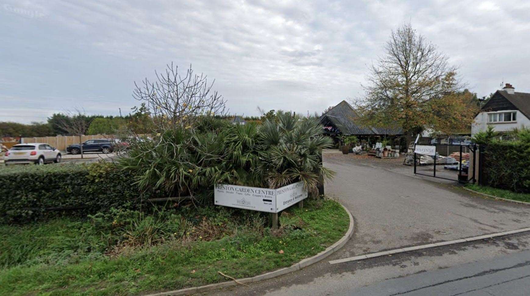 Outline planning permission has been approved for the building of five new homes on the site of Preston Nursery Garden Centre. Picture: Google Maps