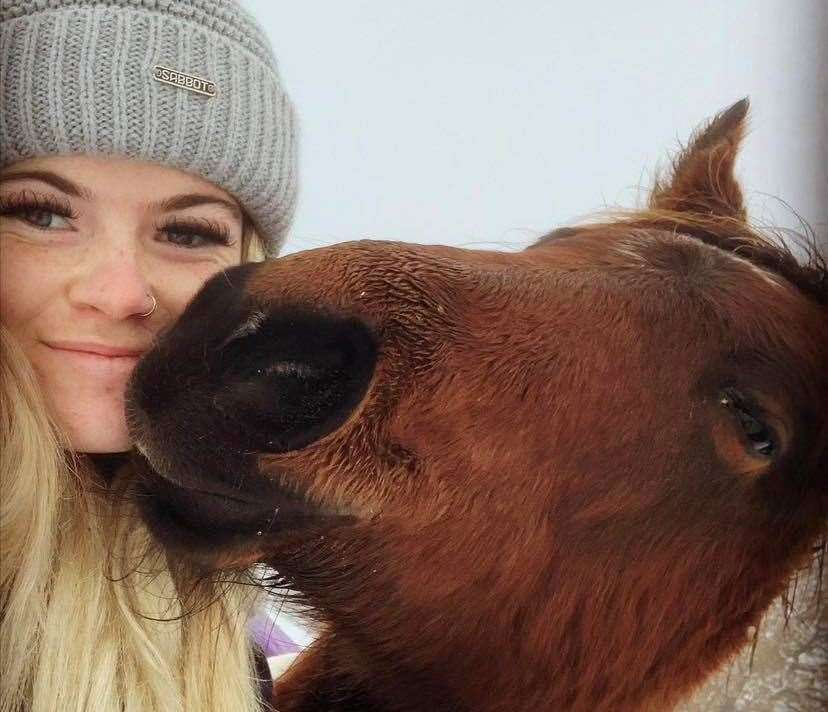 Owner Olivia Miller with one of her horses