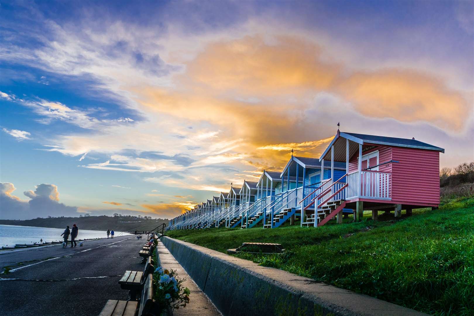 The beach huts on Minster Leas, Sheppey. Picture: Phil Haynes