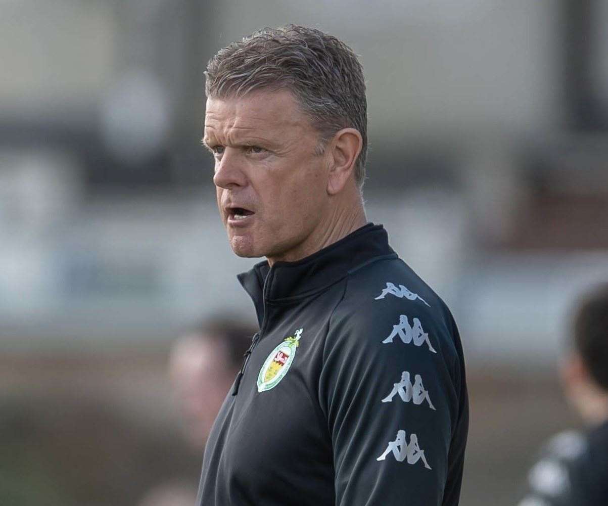 Ashford United manager Tommy Warrilow. Picture: Ian Scammell