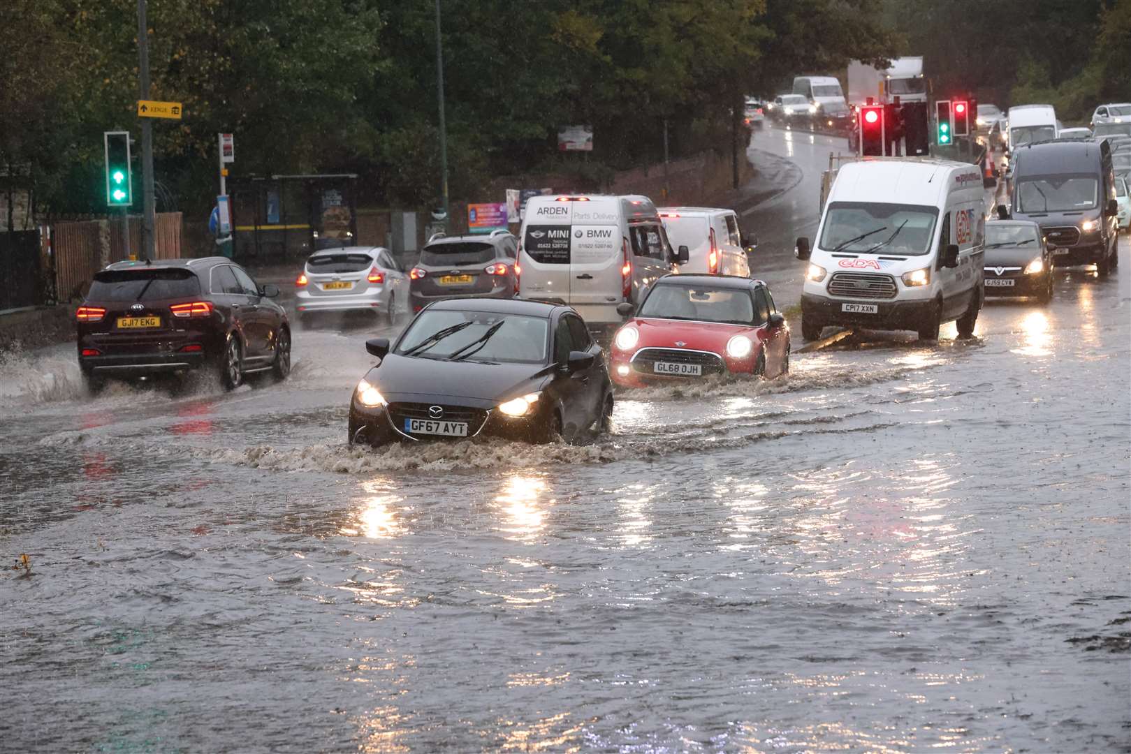 Heavy Rain And Flooding Causing Traffic Chaos In Kent 9226