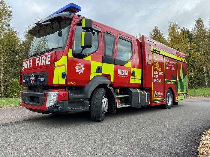 London Fire Brigade said the new vehicle has ‘minimal differences’ to its current fire engines (London Fire Brigade/PA)