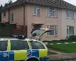 Police at the house in Ashford's Littlebrook road