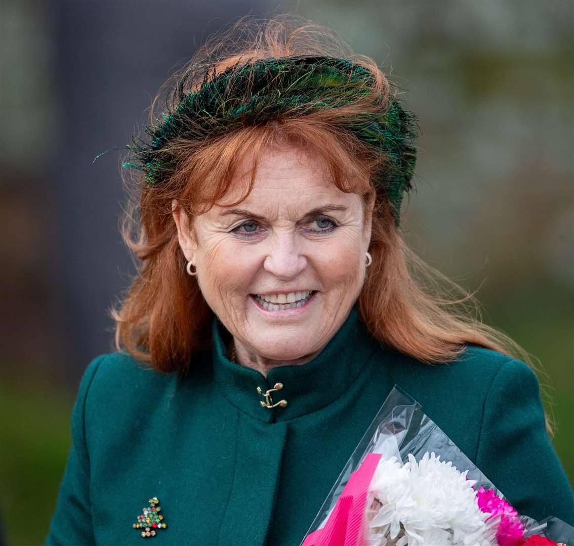 Sarah Ferguson , Duchess of York at the Christmas Day morning church service at St Mary Magdalene Church in Sandringham, Norfolk. Photo credit: GEOFF ROBINSON PHOTOGRAPHY