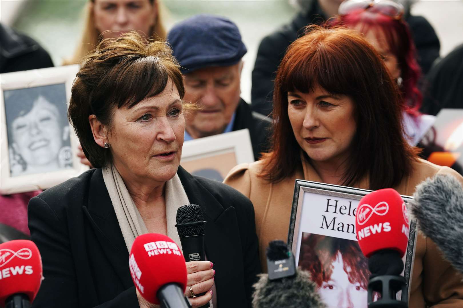 Susan Behan, left, said justice had been served (Brian Lawless/PA)