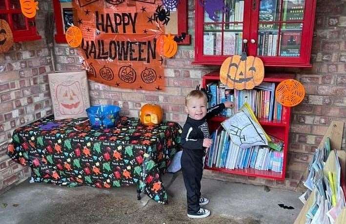 The library is used for seasonal celebrations through the year. Picture provided by Lydden Village Community Group